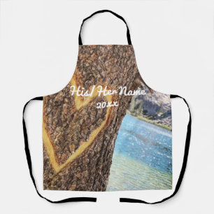 Lake Tahoe Blue Water Tree Heart Love Schort