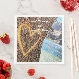 Lake Tahoe Blue Water Tree Heart Love Servet