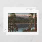 Lake Tahoe, CA - kijkend over het Cascade Lake Briefkaart (Voorkant / Achterkant)