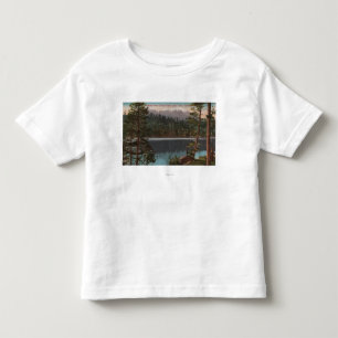 Lake Tahoe, CA - kijkend over het Cascade Lake Kinder Shirts