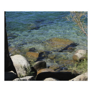 Lake Tahoe California Clear Water Foto Print Afdruk