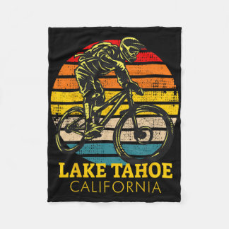 Lake Tahoe California Mountain Biking  Fleece Deken