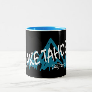 Lake Tahoe California Mountains Tweekleurige Koffiemok