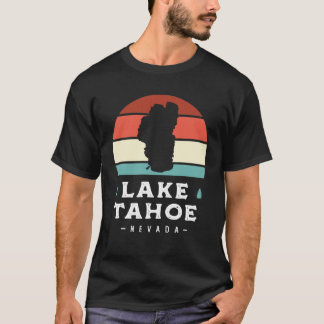Lake Tahoe California Nationaal Park Kamperen Retr T-shirt