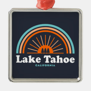 Lake Tahoe California Rainbow Metalen Ornament