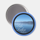 Lake Tahoe California schilderachtig cirkelmagneet Magneet (Voorkant / Achterkant)
