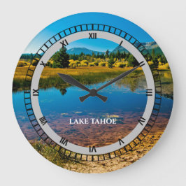 Lake Tahoe California Souvenir Kerstglitter Grote Klok
