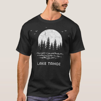 Lake Tahoe CaliforniaNevada Mountain Resort Moon T T-shirt