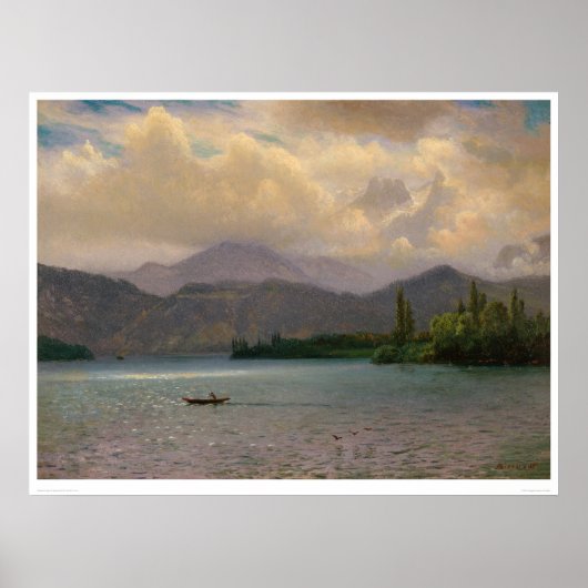 Lake Tahoe, Californië door Bierstadt (0102a) Poster (Voorkant)