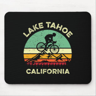 Lake Tahoe Californië Mountainbiken Retro Berg Muismat