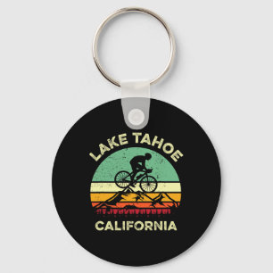 Lake Tahoe Californië Mountainbiken Retro Berg Sleutelhanger