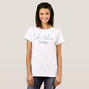 Lake Tahoe, Californië Reis Souvenir T-shirt