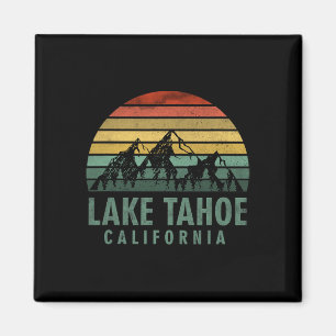Lake Tahoe Californië Vintage Bergen Wandelcamera Magneet