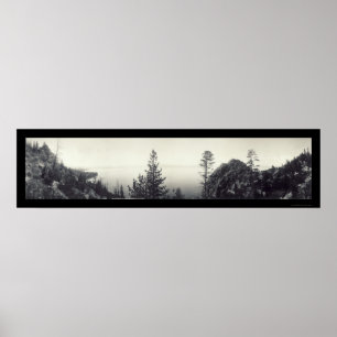 Lake Tahoe Cave Rock Foto 1906 Poster