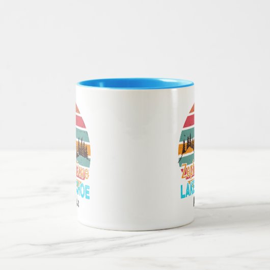 Lake Tahoe Cities Two-Tone Coffee Mok (Center)
