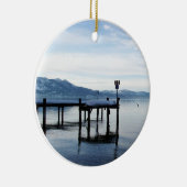 Lake Tahoe Dock Keramisch Ornament (Rechts)