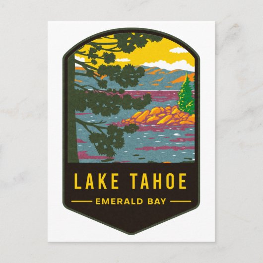 Lake Tahoe Emerald Bay Briefkaart (Voorkant)