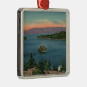 Lake Tahoe Emerald Bay Metalen Ornament (Rechts)