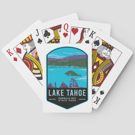 Lake Tahoe Emerald Bay Pokerkaarten (Achterkant)