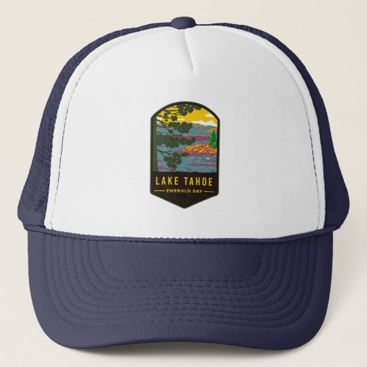 Lake Tahoe Emerald Bay Trucker Pet (Voorkant)