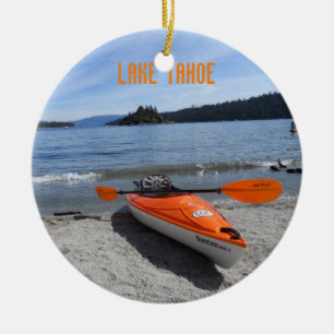 Lake Tahoe Kayak Keramisch Ornament