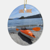 Lake Tahoe Kayak Keramisch Ornament (Links)