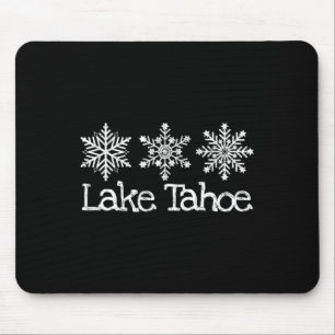 Lake Tahoe Mountain Ski Skiën Rustieke Sneeuwwitje Muismat