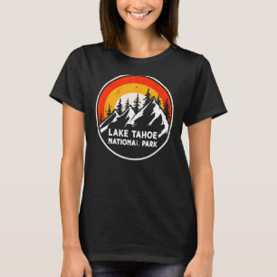 Lake Tahoe Nationaal Park Bergbomen & Zonnekamp T-shirt