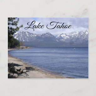 Lake Tahoe Nevada, California Travel Post Card Briefkaart
