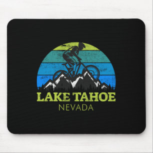 Lake Tahoe Nevada Mountainbiken Mtb Vintage Souven Muismat