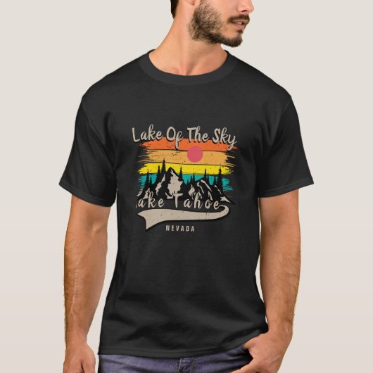 Lake Tahoe Nevada Personalize Custom Name T-Shirt (Voorkant)