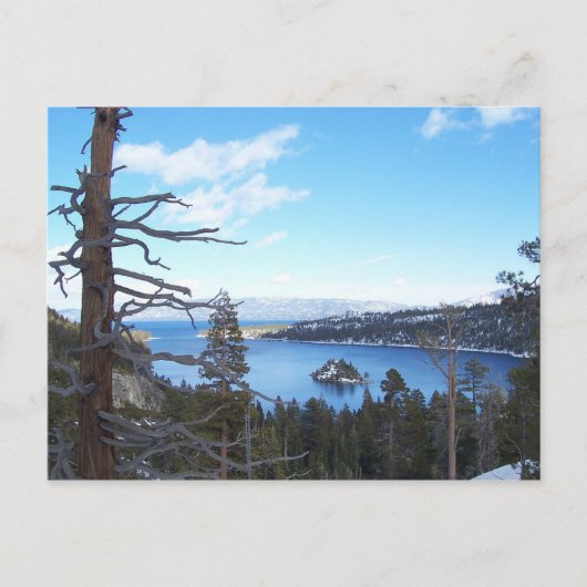 Lake Tahoe Post Card Briefkaart (Voorkant)