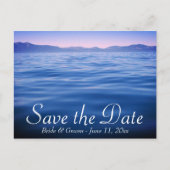 Lake Tahoe Save the Date Aankondigingskaart (Voorkant)