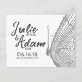 Lake Tahoe - Save the Date Briefkaart (Achterkant)