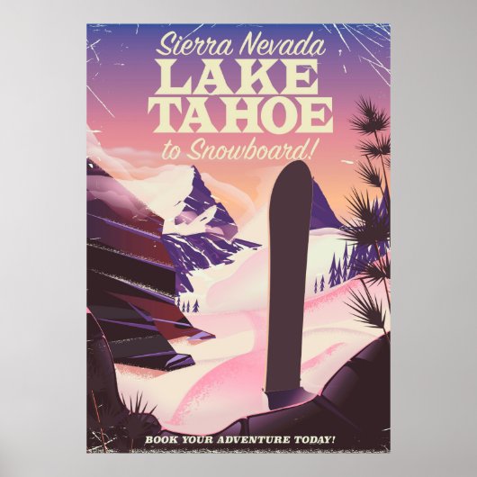 Lake Tahoe Sierra Nevada USA Poster d'affiche (Devant)