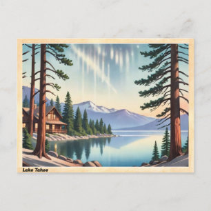 Lake Tahoe Sierra Nevada Vintage Briefkaart