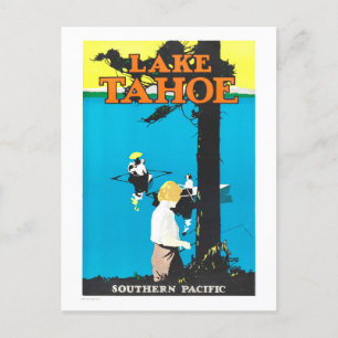 Lake Tahoe Southern Pacific Poster Briefkaart