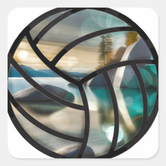 Lake tahoe sticker voor zandvolleybal