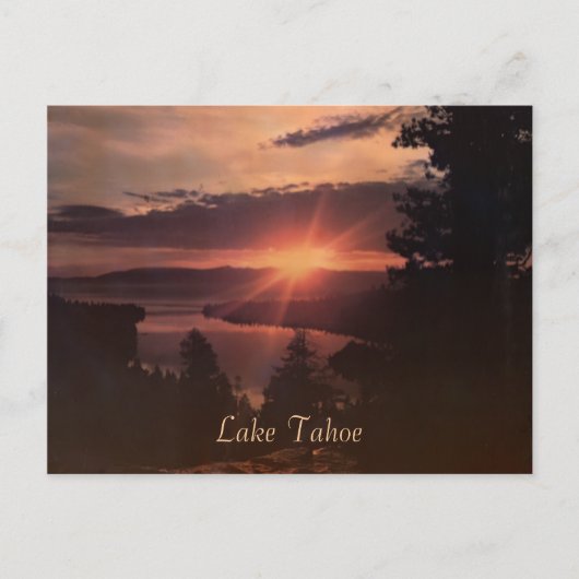 Lake Tahoe Sunrise  Briefkaart (Voorkant)