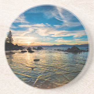 Lake Tahoe Sunset Zandsteen Onderzetter