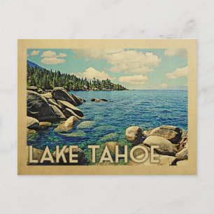 Lake Tahoe Vintage Travel Briefkaart