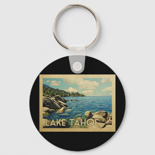 Lake Tahoe Vintage Travel Sleutelhanger
