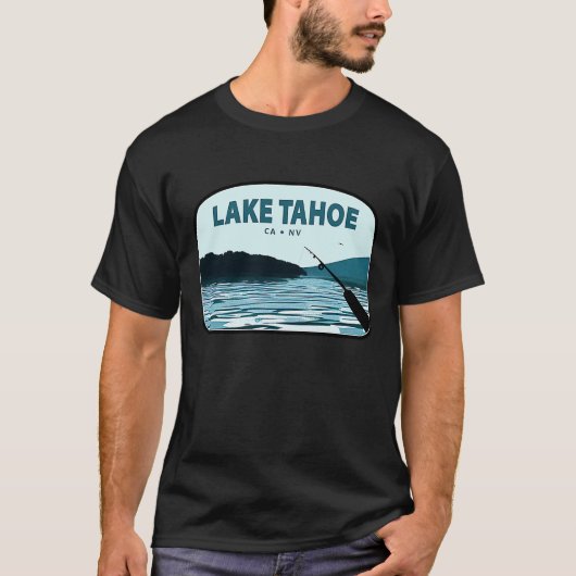 Lake Tahoe Vissen Rod T-shirt (Voorkant)