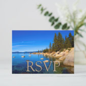 Lake Tahoe Wedding RSVP (Staand voorkant)