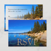 Lake Tahoe Wedding RSVP Kaartje (Voorkant / Achterkant)