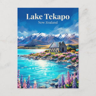 Lake Tekapo Nieuw-Zeeland Briefkaart