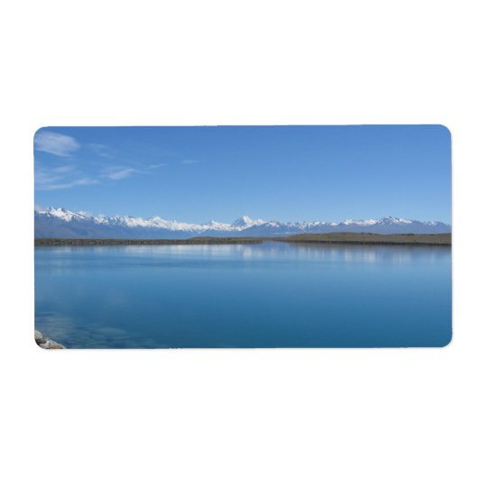 Lake Tekapo, Nieuw-Zeeland Etiket (Voorkant)