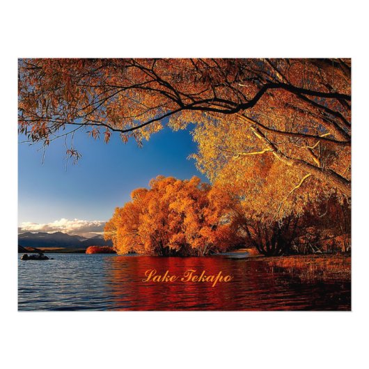 Lake Tekapo, Nieuw-Zeeland Foto Afdruk (Voorkant)