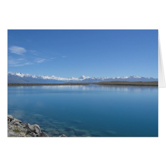 Lake Tekapo, Nouvelle-Zélande Carte de voeux (Devant horizontal)
