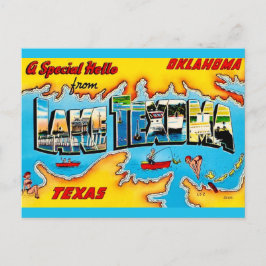 Lake Texoma wenskaart Briefkaart
